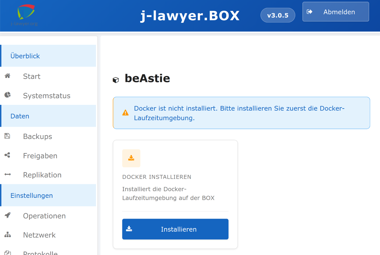 Docker installieren